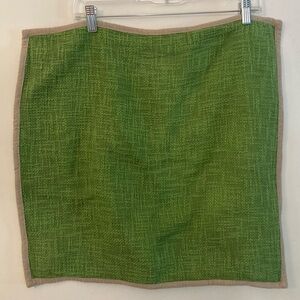 Pottery barn 100 percent cotton pillow case green